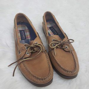 Sperry Top-Sider Slip On Loafer Boat Shoes Brown